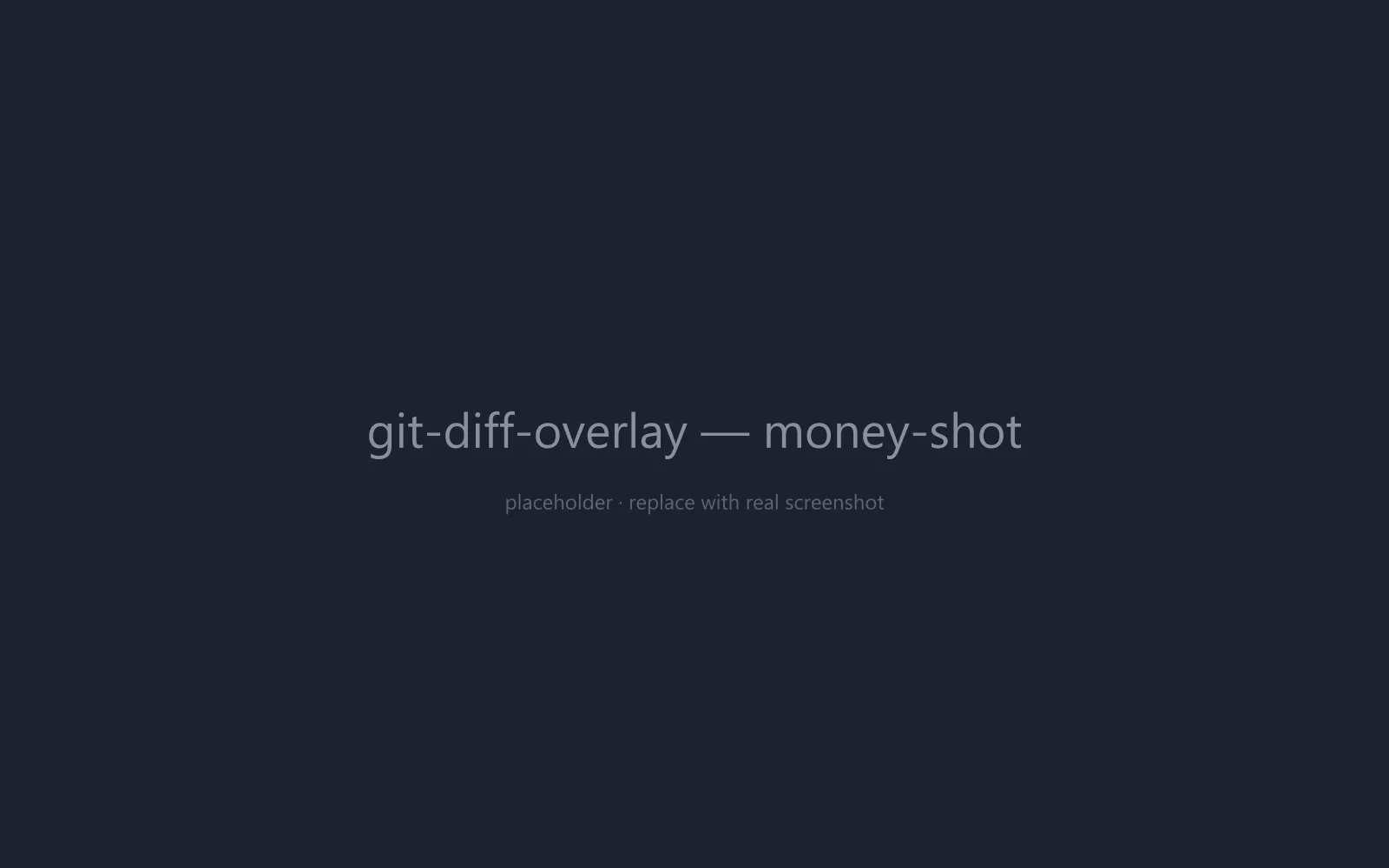 MD View showing the git diff side panel open with the unified diff for the current markdown file