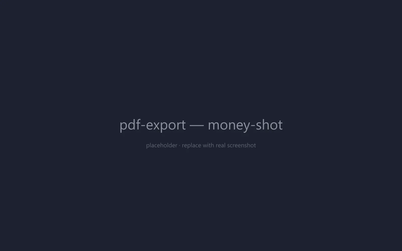 MD View File menu open showing the Export as PDF option highlighted